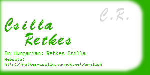 csilla retkes business card